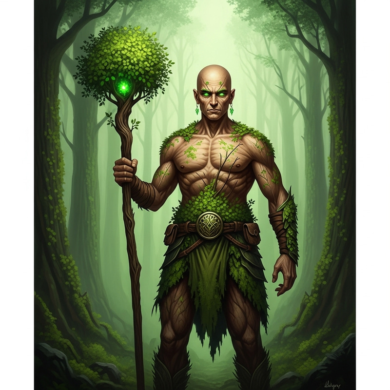 Bald Nature Deity - Powerful God of Verdant Realms
