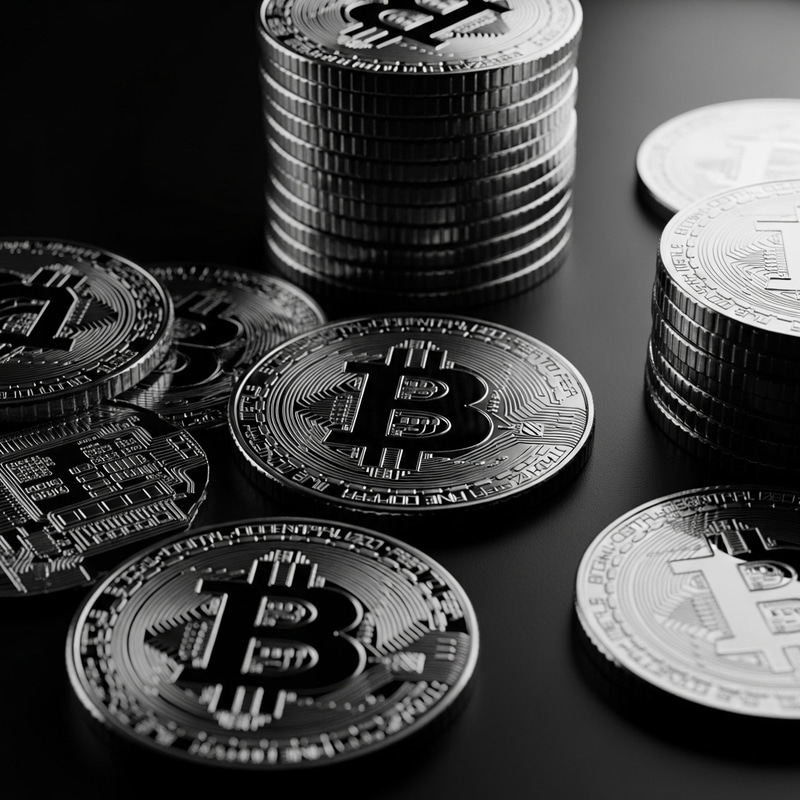 Mysterious Man with Golden Bitcoins | Film Noir Crypto Imagery Mysterious Man with Golden Bitcoins | Film Noir Crypto Imagery