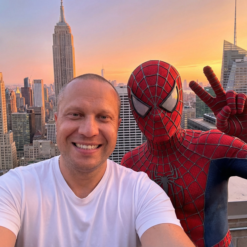 Epic Spider-Man Selfie on NYC Rooftop