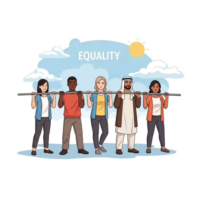 Equality and Unity Symbol | Empowerment Illustration