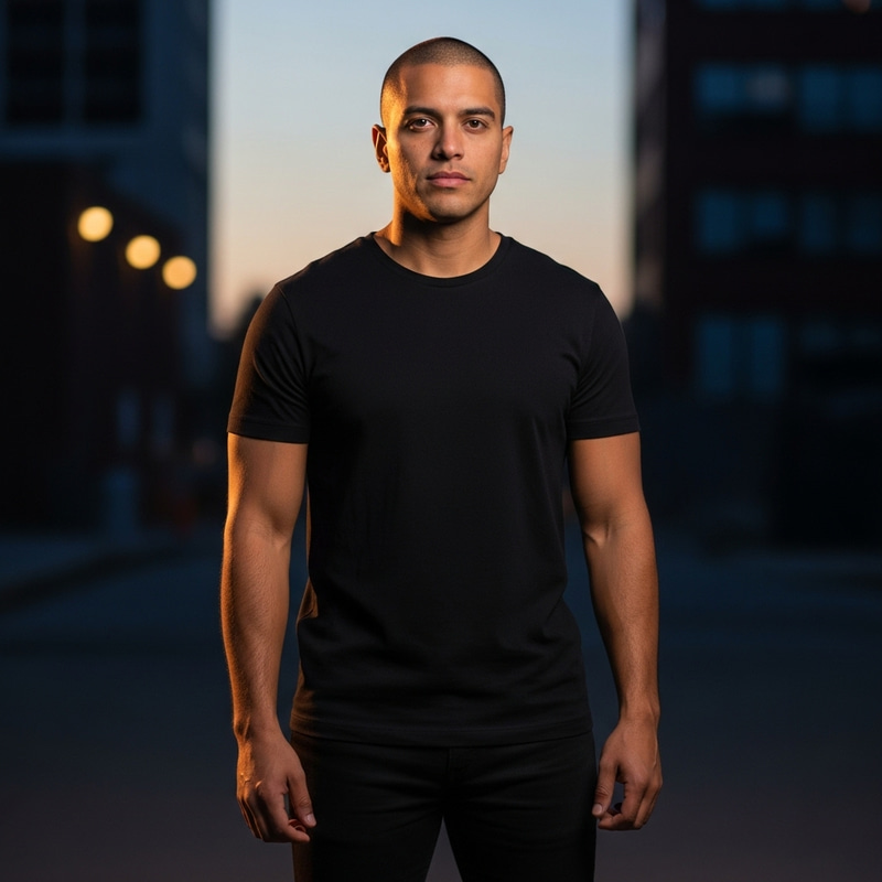 Stylish American-Filipino Man with Buzz Cut Hair, 5'7 Tall