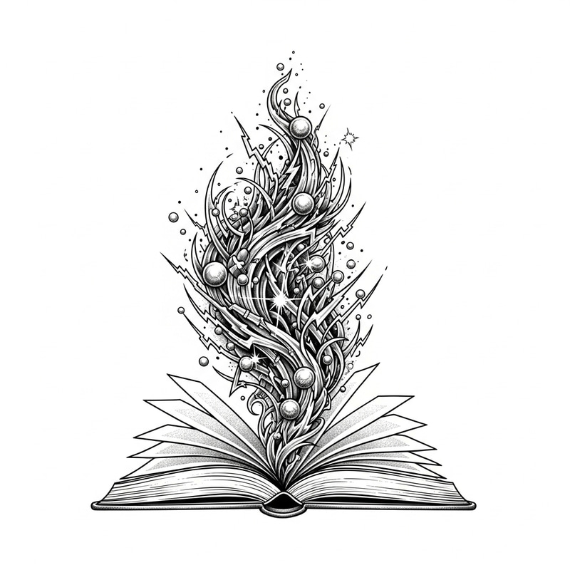 Captivating Knowledge Tattoo Design | Transformative Energy Symbol