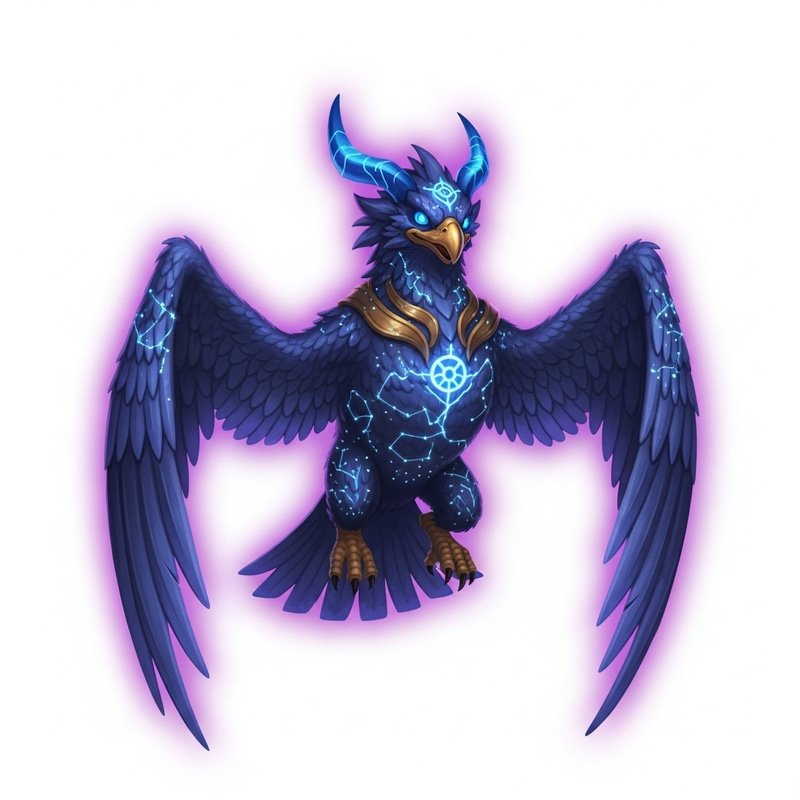 Astral Flying Creature Inspired by Zapdos and Lugia