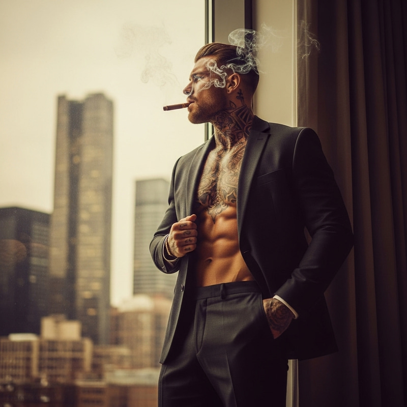 Mysterious Irish Gentleman: Urban Romanticism Portrait in Cityscape Mysterious Irish Gentleman: Urban Romanticism Portrait in Cityscape