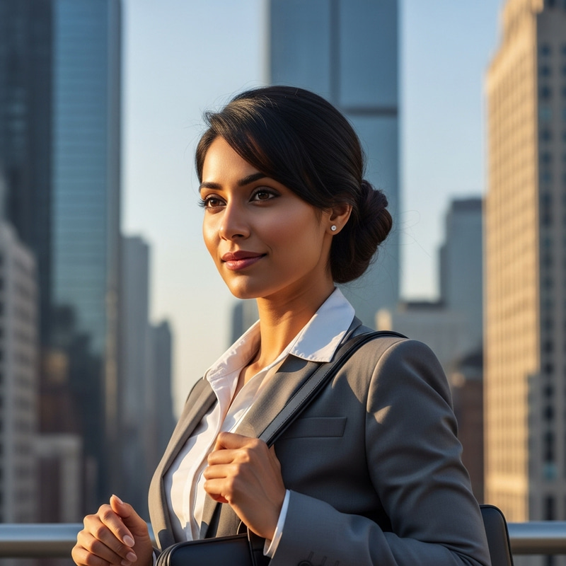 Successful South Asian Businesswoman Portrait Successful South Asian Businesswoman Portrait