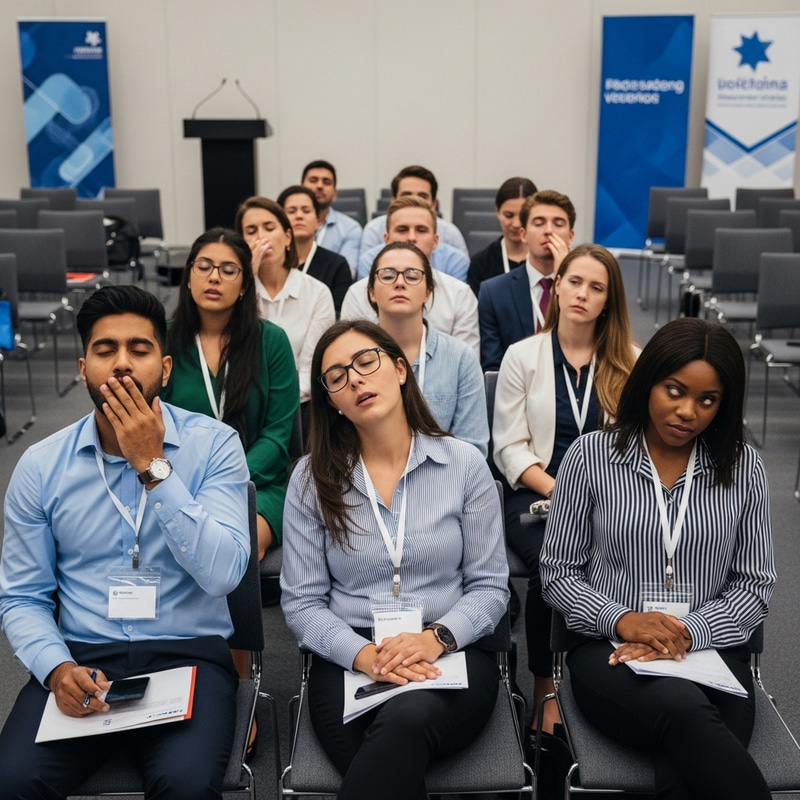 Bored Participants at an Event Bored Participants at an Event