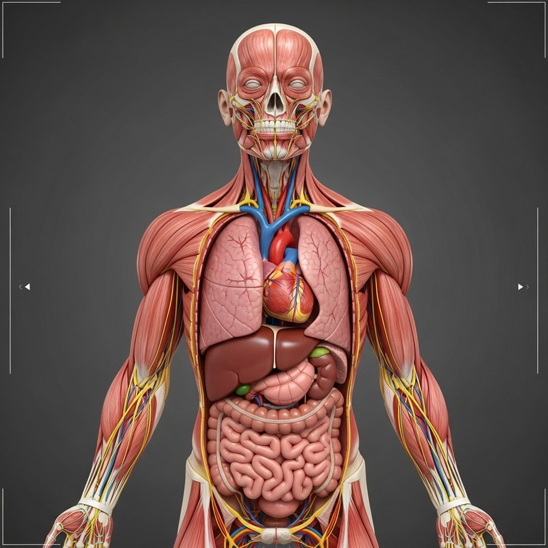 Comprehensive 3D Human Anatomy Visualization