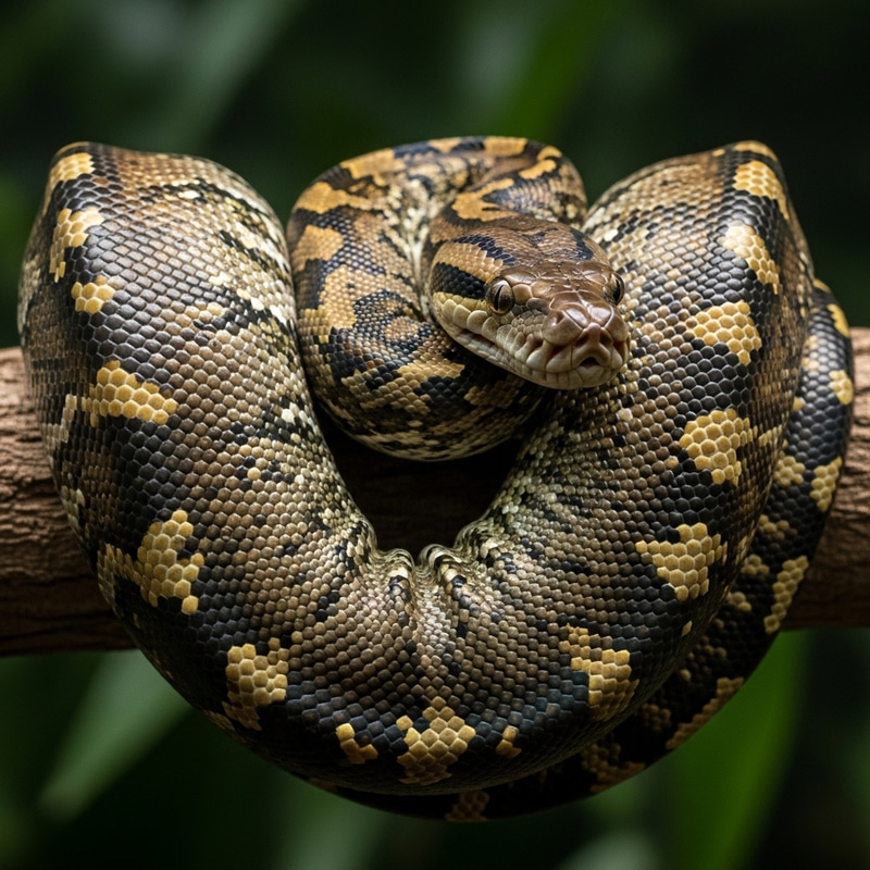 Majestic Python: A Captivating Wildlife Scene Majestic Python: A Captivating Wildlife Scene