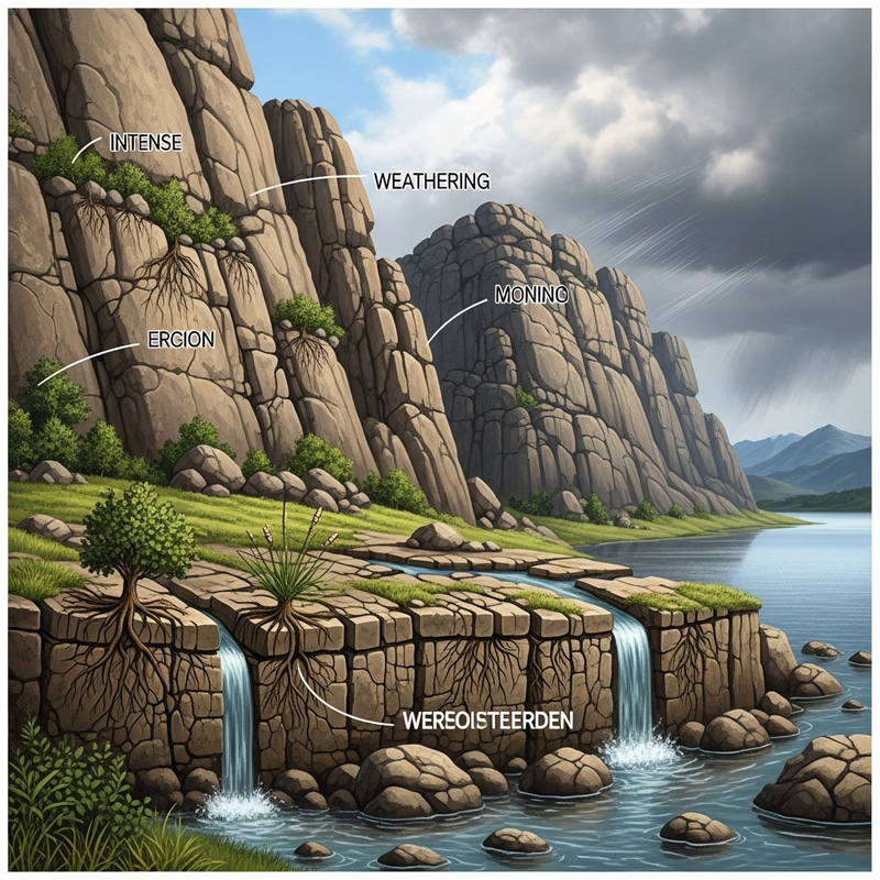 Exploring Weathering Processes: Detailed Landscape Depiction Exploring Weathering Processes: Detailed Landscape Depiction