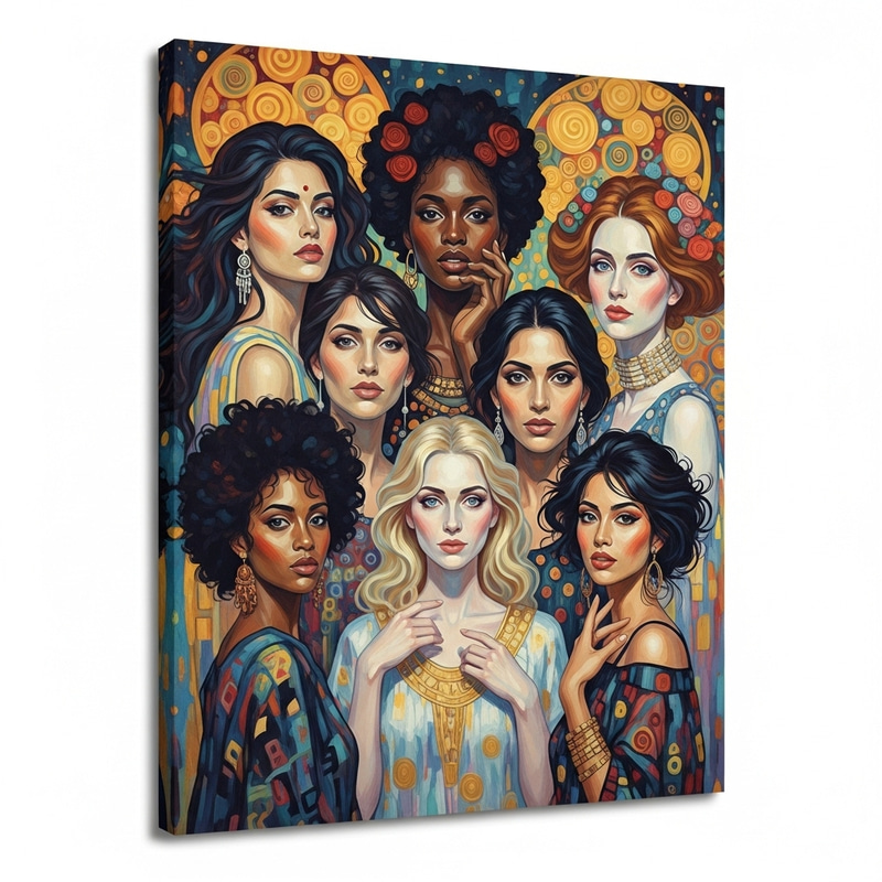 Vibrant Women Portraits Inspired by Klimt | Gallery-Worthy Art Prints Vibrant Women Portraits Inspired by Klimt | Gallery-Worthy Art Prints