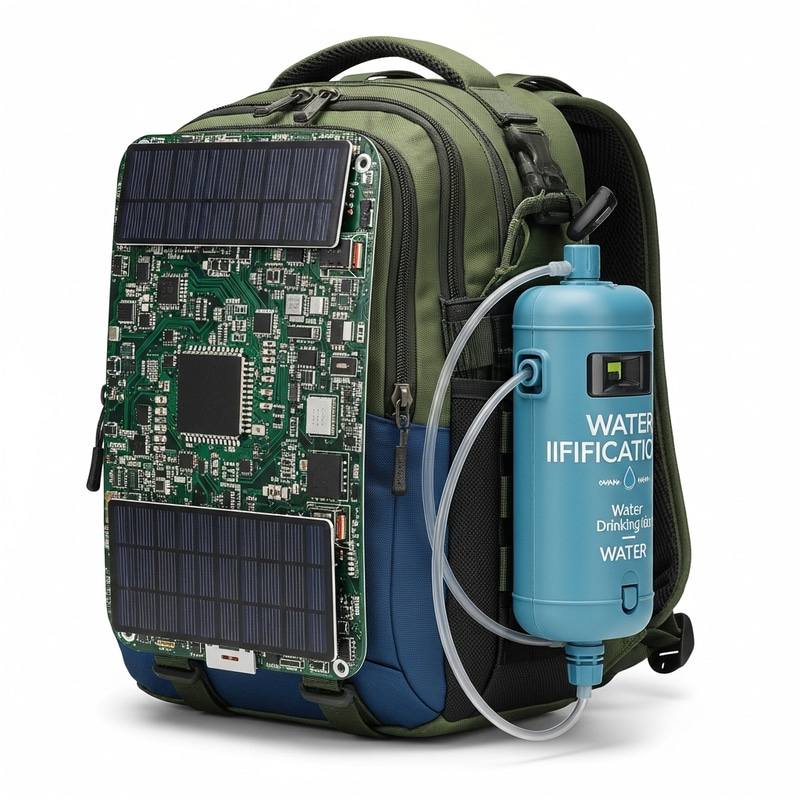 Solar-Powered Water Purification Backpack | Tech-Savvy Outdoor Gear Solar-Powered Water Purification Backpack | Tech-Savvy Outdoor Gear