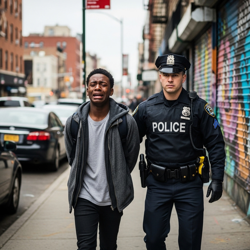Black Teen Arrested for Graffiti in Emotional Police Encounter Black Teen Arrested for Graffiti in Emotional Police Encounter
