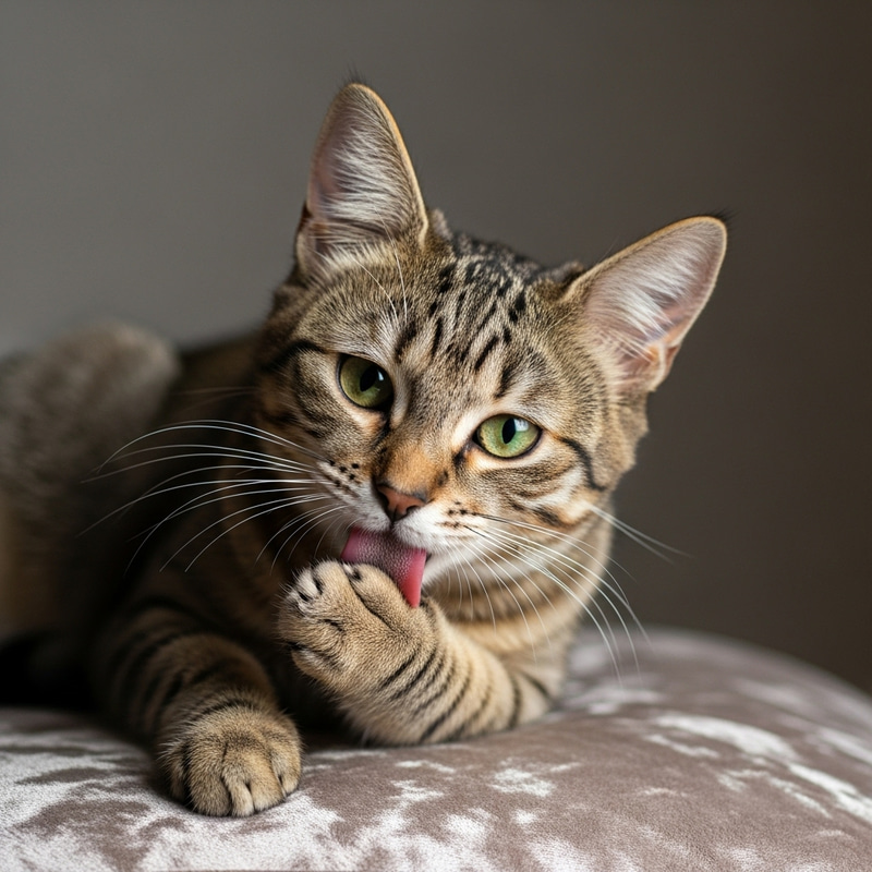 Adorable Cat with Emerald Eyes on Plush Velvet Adorable Cat with Emerald Eyes on Plush Velvet