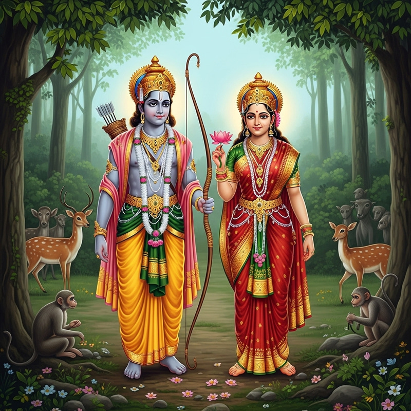 Ram and Sita - Symbol of Strength and Divinity | Ancient India Ram and Sita - Symbol of Strength and Divinity | Ancient India