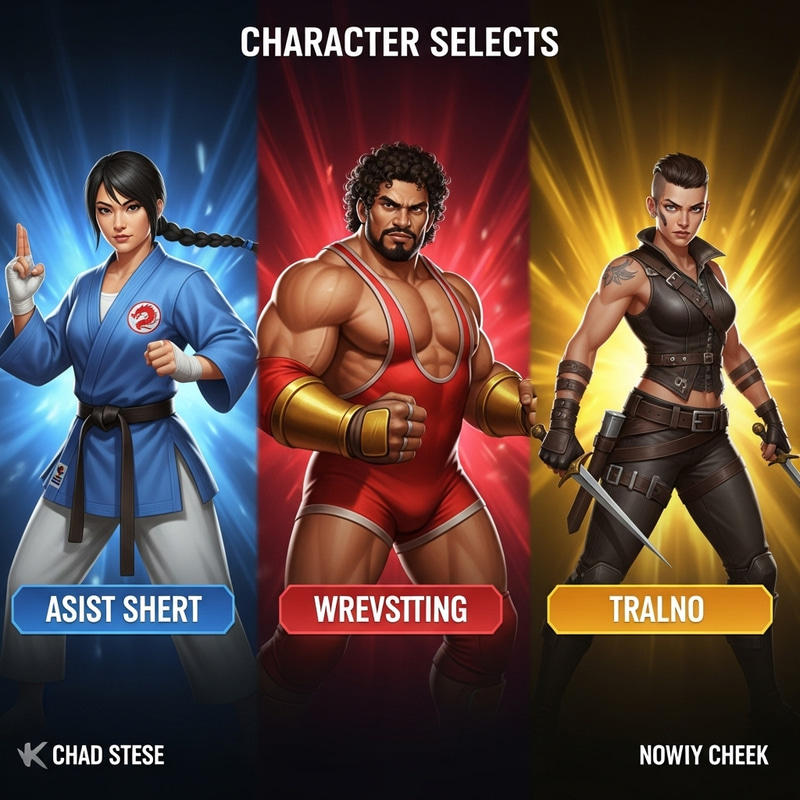 3 Dynamic Characters | Fighting Game Selection 3 Dynamic Characters | Fighting Game Selection