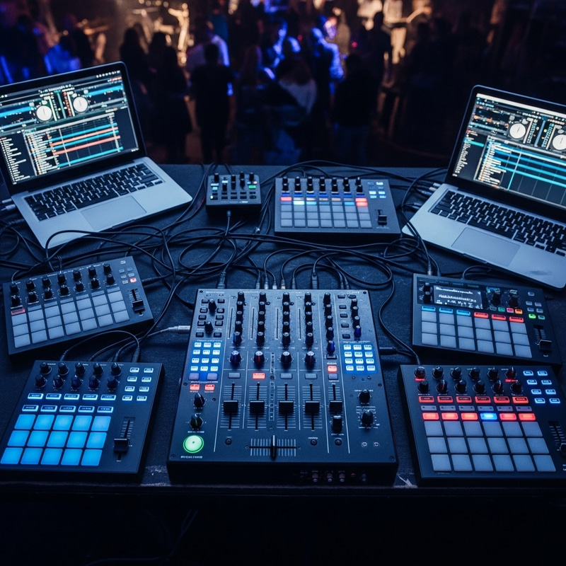 Professional MIDI DJ Controller for DJ Performances Professional MIDI DJ Controller for DJ Performances