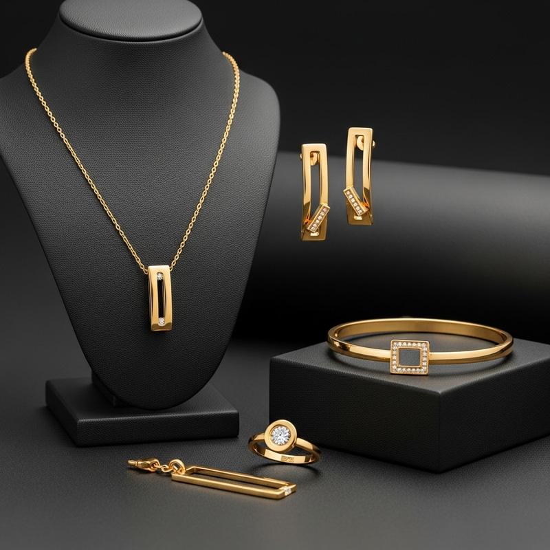 Sparkling Gold Jewelry Collection | Sleek Modern Designs Sparkling Gold Jewelry Collection | Sleek Modern Designs