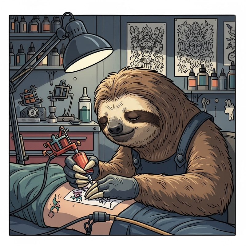 Sloth Tattoo Artist: Capturing the Charm of a Laid-Back Ink Master Sloth Tattoo Artist: Capturing the Charm of a Laid-Back Ink Master