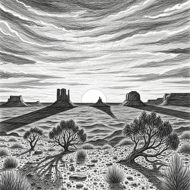 Stunning Pencil Drawings of Sunset Verses Stunning Pencil Drawings of Sunset Verses