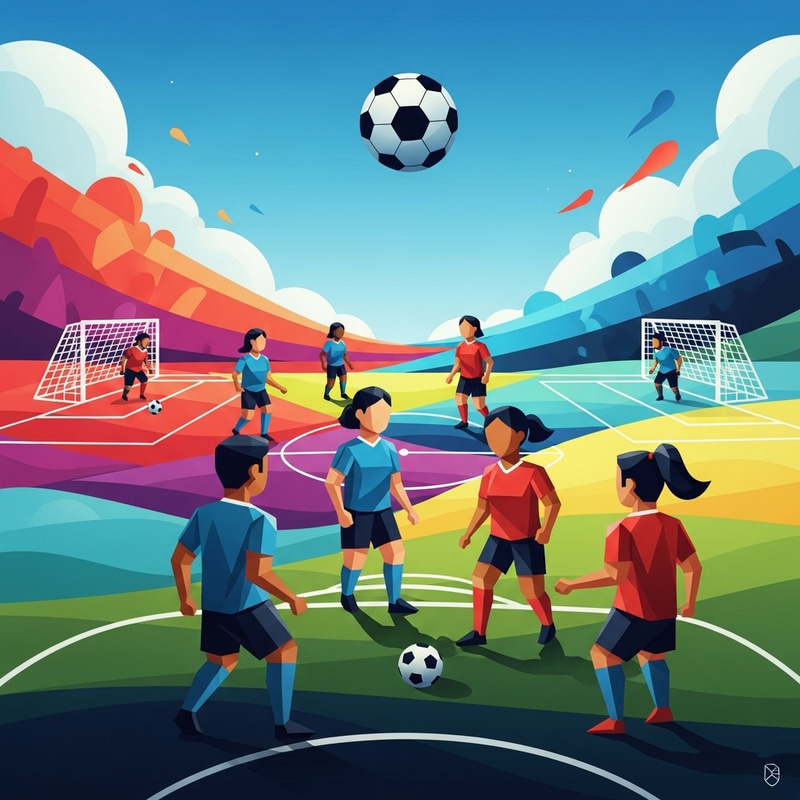 Abstract Soccer Art - A Dynamic Representation Abstract Soccer Art - A Dynamic Representation