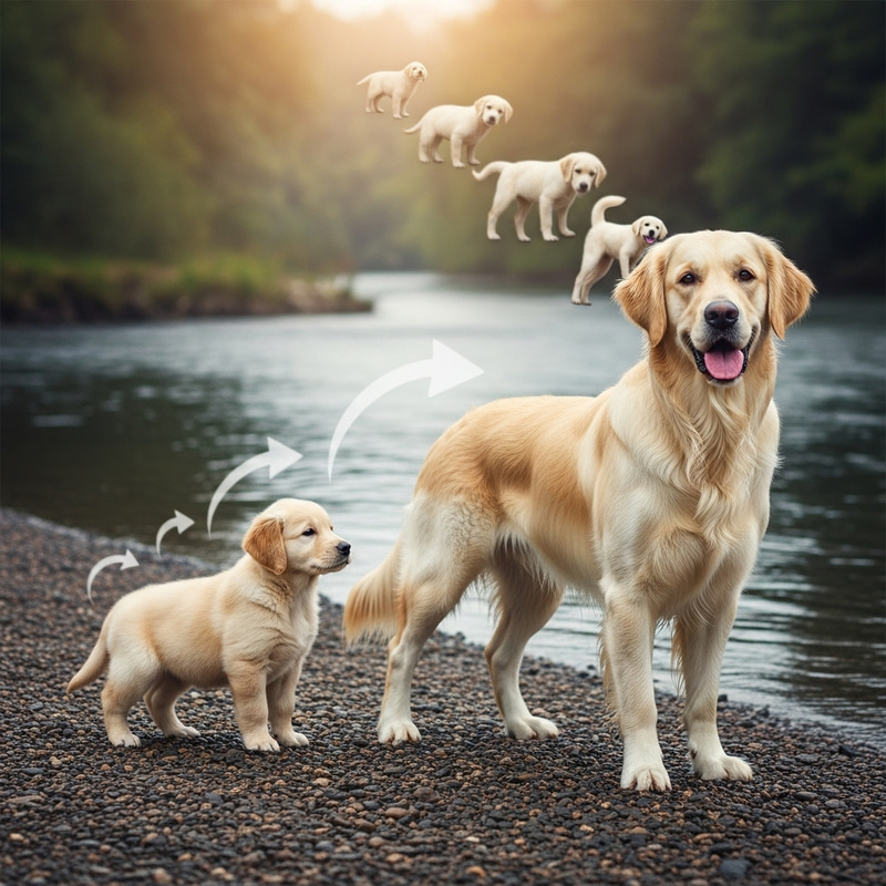 Surreal Golden Retriever Evolution by Beautiful River Surreal Golden Retriever Evolution by Beautiful River