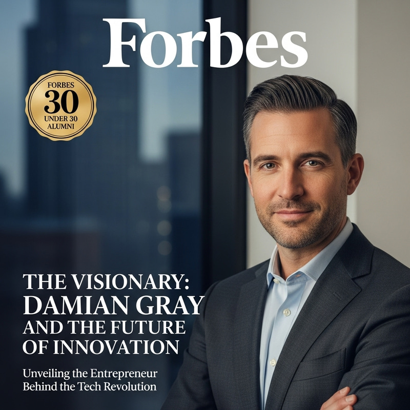 Forbes Magazine Cover Featuring Damian Gray Forbes Magazine Cover Featuring Damian Gray