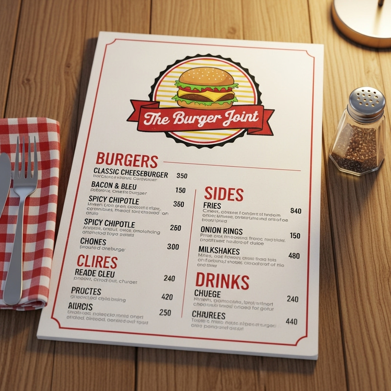 Delicious Burger Menu | Tasty and Fresh Options