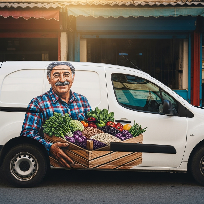 Organic Produce Delivery: Peugeot Partner with Smiling Farmer Organic Produce Delivery: Peugeot Partner with Smiling Farmer