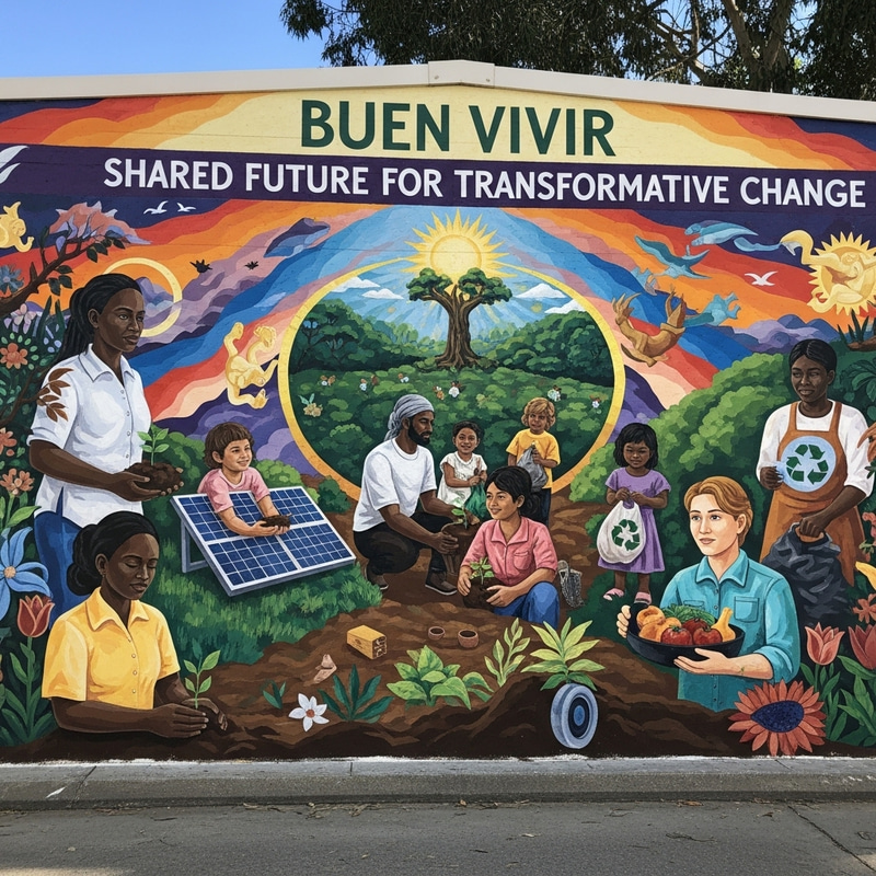 Buen Vivir Mural: Transformative Change & Sustainable Practices Buen Vivir Mural: Transformative Change & Sustainable Practices