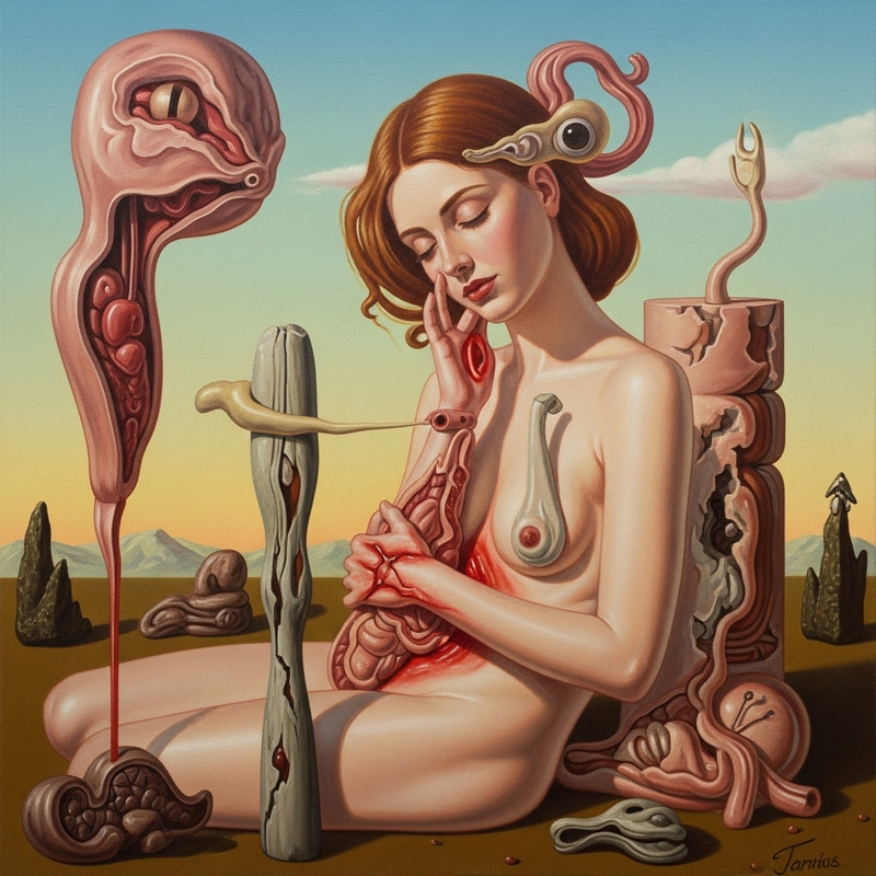 Surrealistic Torment and Pain of Endometriosis - Dali Style Surrealistic Torment and Pain of Endometriosis - Dali Style