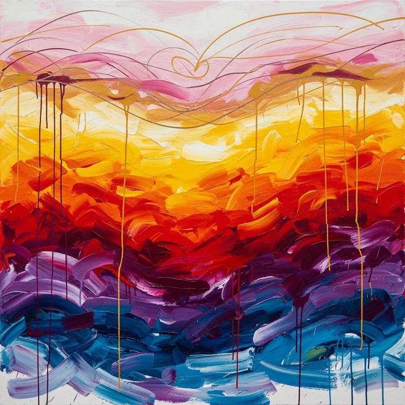 Evolving Love Abstract Expressionism