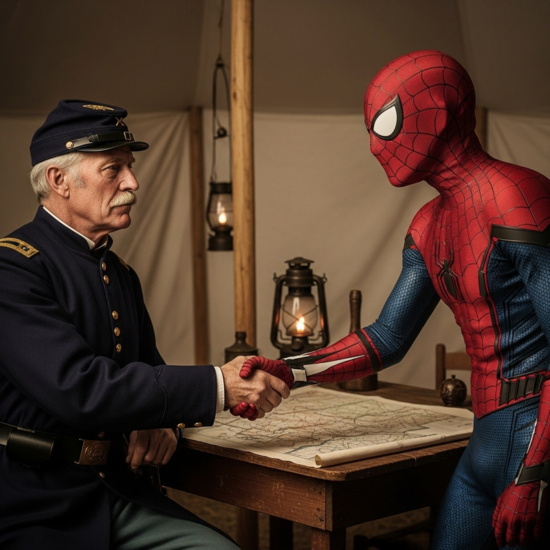 Simon Bolivar Meets Spider-Man: A Unique Encounter