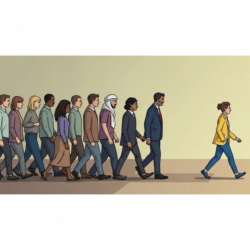 One Path, Many Journeys: A Visual Contrast