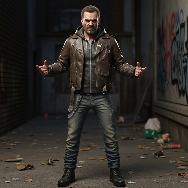 Urban Middle-Aged Hooligan