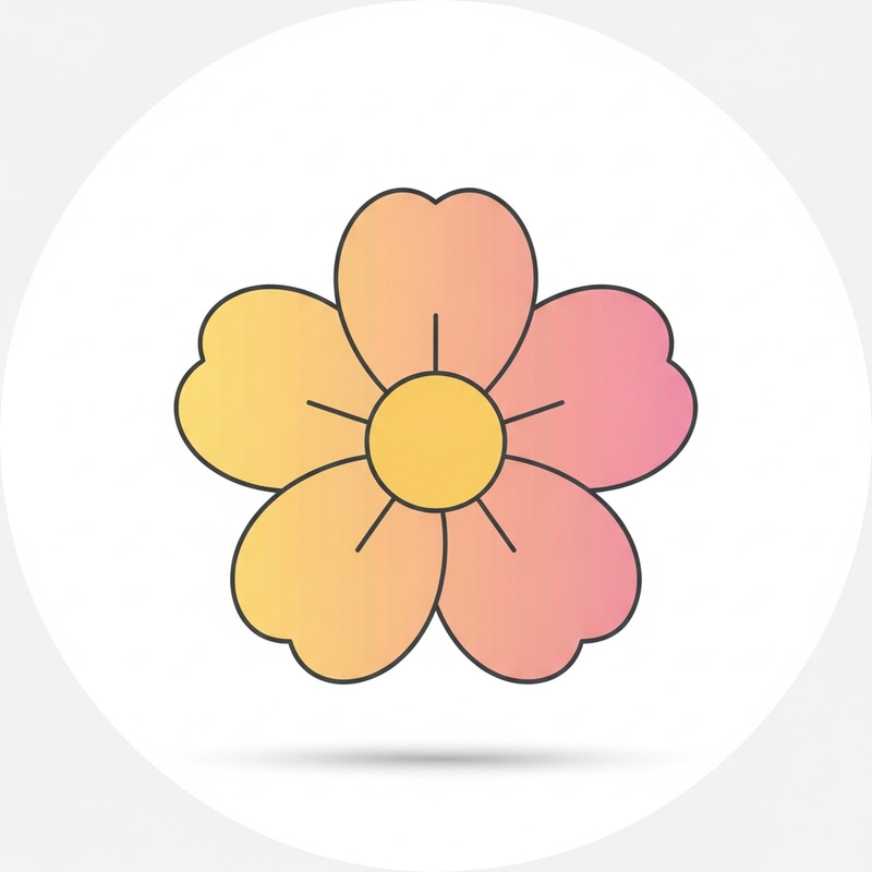 Flower Icon - Beautiful Free Vector Image