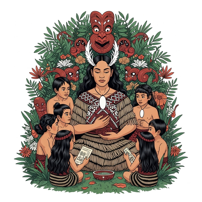 Maori Goddess and Children: Embracing Maori Culture Maori Goddess and Children: Embracing Maori Culture