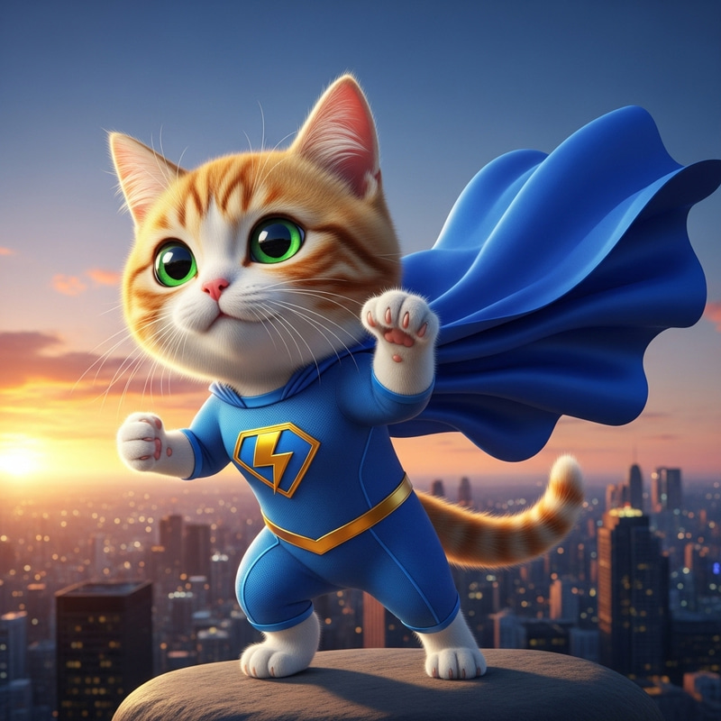 Superhero Cat - Feline Powers to Save the Day