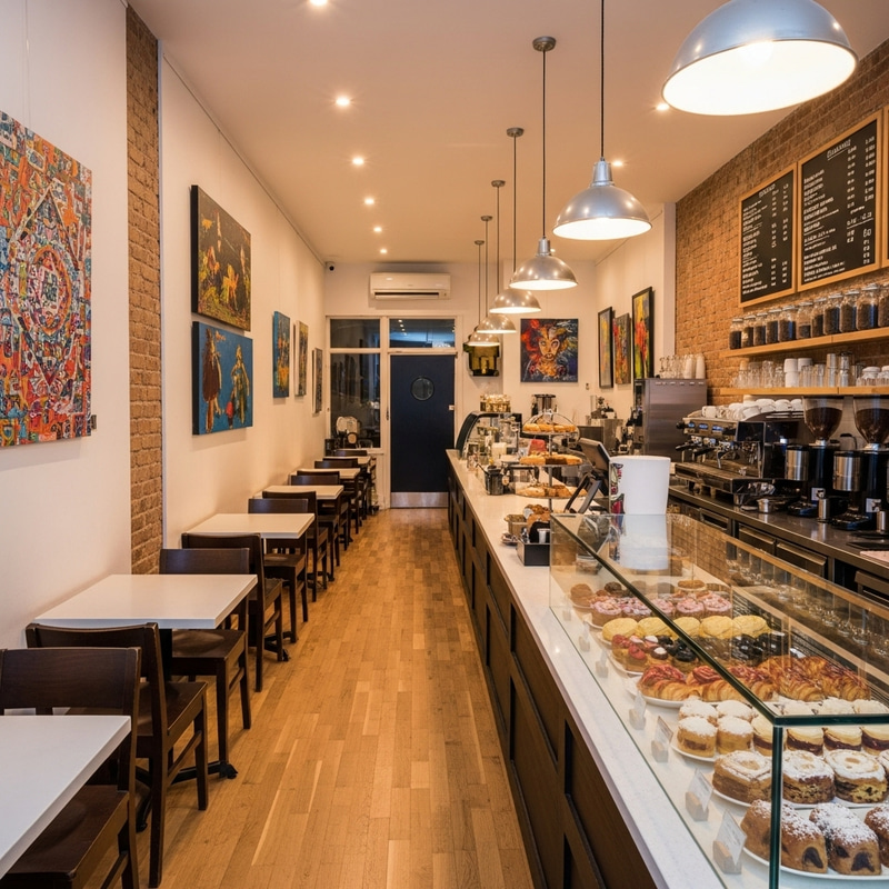 Narrow Interior Cafe Studio | Cozy Atmosphere, Rustic Vibes Narrow Interior Cafe Studio | Cozy Atmosphere, Rustic Vibes