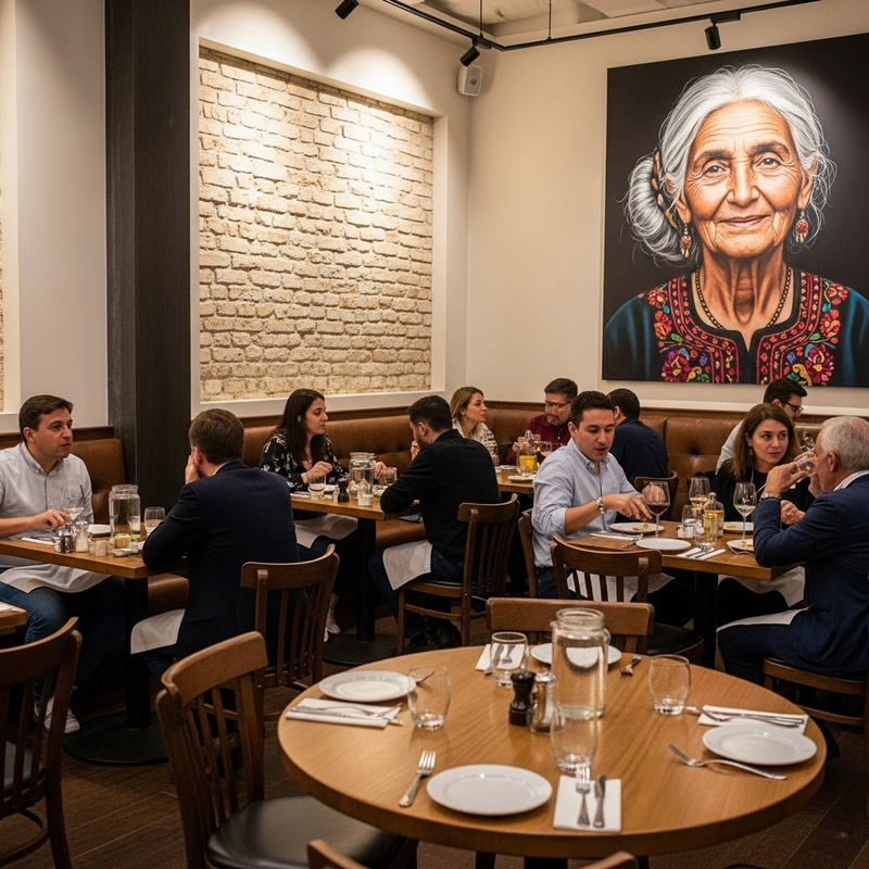 Portrait of Wisdom in a Charming Restaurant | Fine Dining Experience Portrait of Wisdom in a Charming Restaurant | Fine Dining Experience
