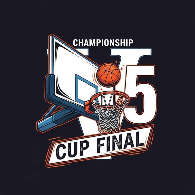 Basketball Cup Final T-Shirt Design