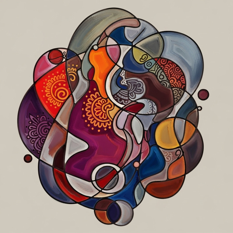 Indian American Abstract Fusion Art