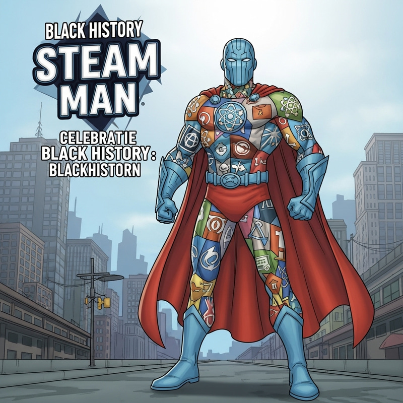 Introducing STEAM Man: Michigan's Superhero for Kids First Initiative | Black History Month