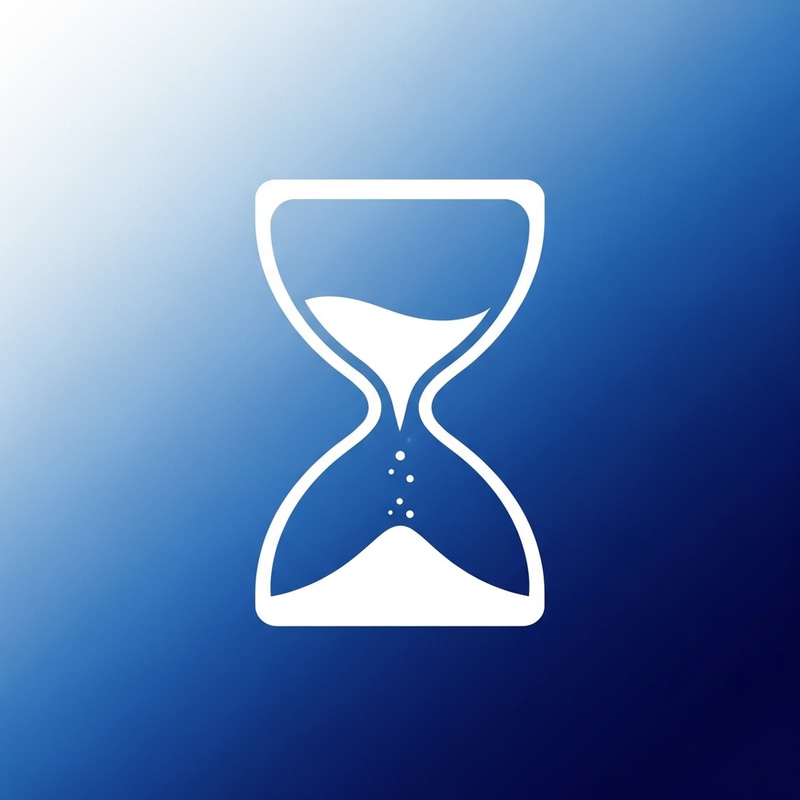 Time Flowing Mobile App Icon Design