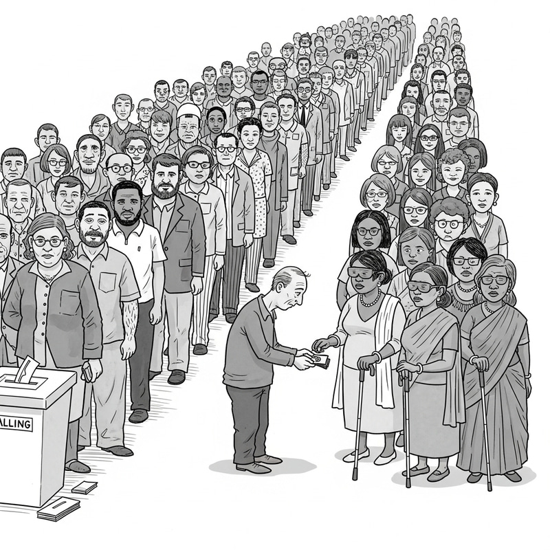 Vote Buying Exposed: An Editorial Cartoon Commentary