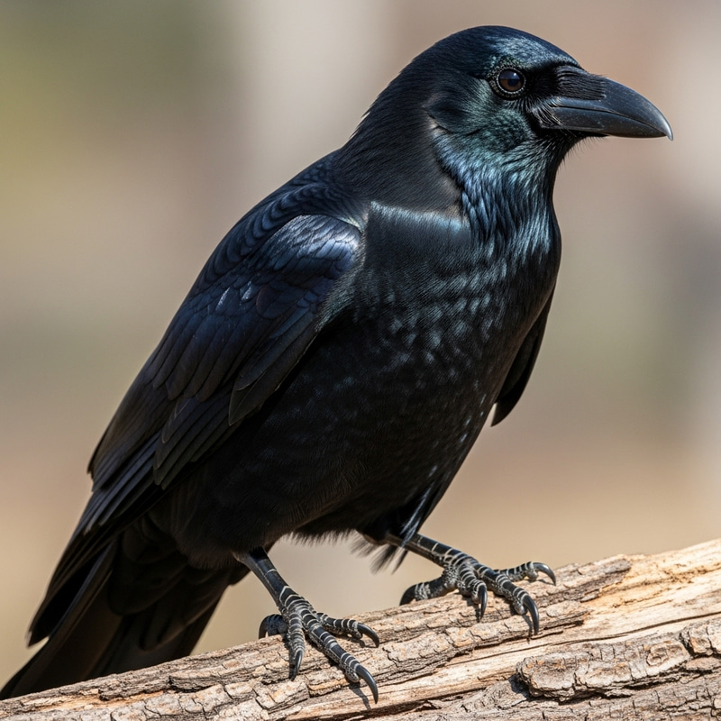 Black Crow in Bulking Stance - Nature's Majesty Black Crow in Bulking Stance - Nature's Majesty
