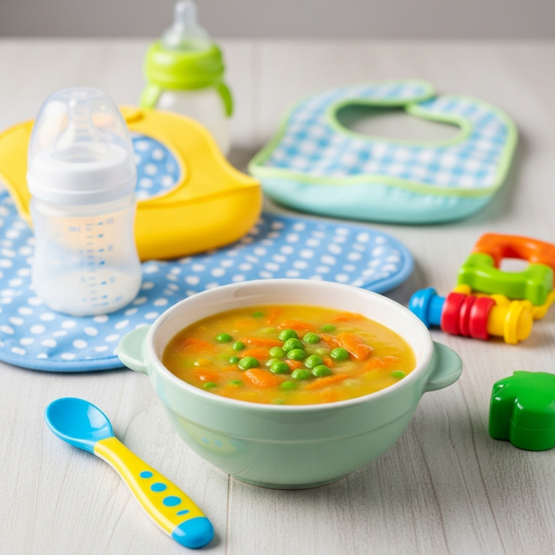 Healthy Pea and Carrot Baby Soup Recipe