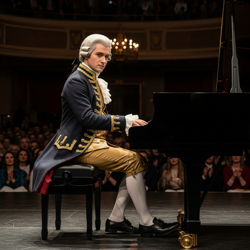 Mozart's Musical Mastery: Enchanting Piano Performance