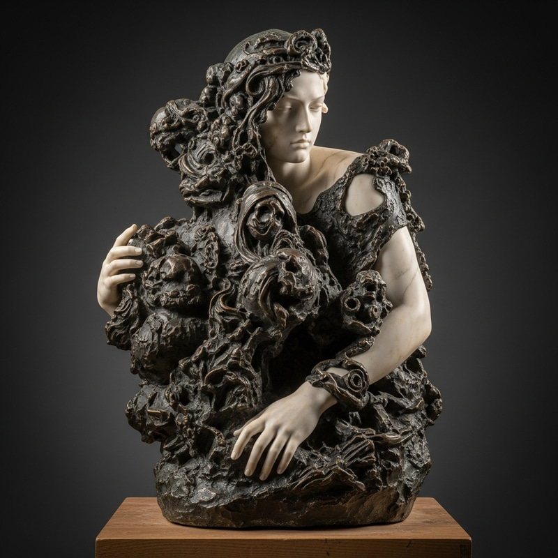 Elegant Sculpture Masterpieces in Marble and Bronze Elegant Sculpture Masterpieces in Marble and Bronze