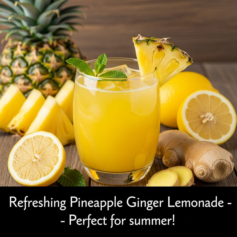 Tantalizing Pineapple Ginger Lemonade Recipe Tantalizing Pineapple Ginger Lemonade Recipe