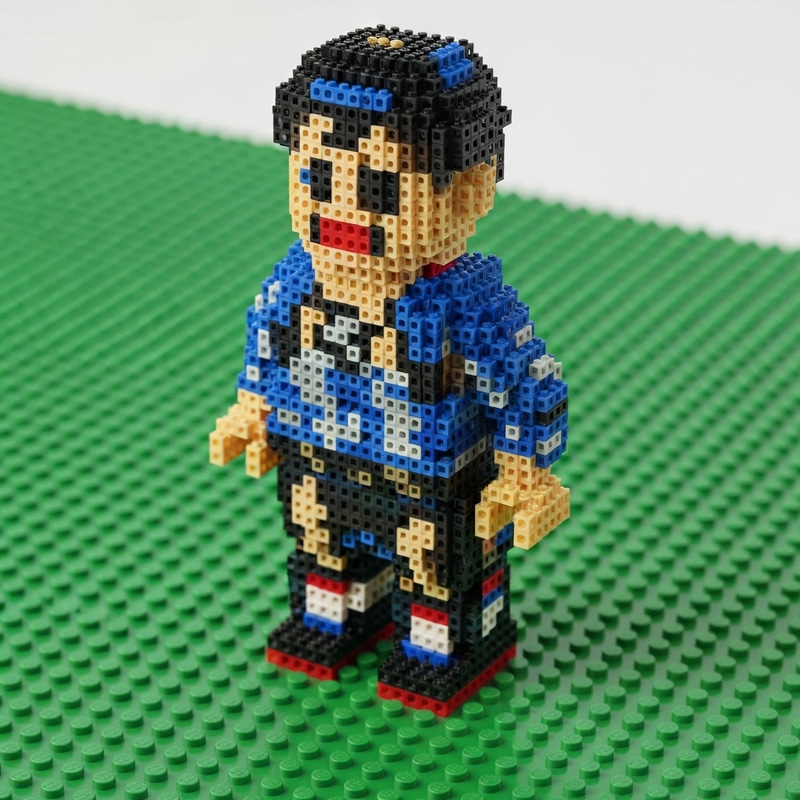 Creative Lego Figure Made of 1x1 Pins Creative Lego Figure Made of 1x1 Pins